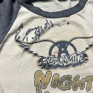 Vintage Signed 79 Aerosmith Tour Shirt Steve Tyler